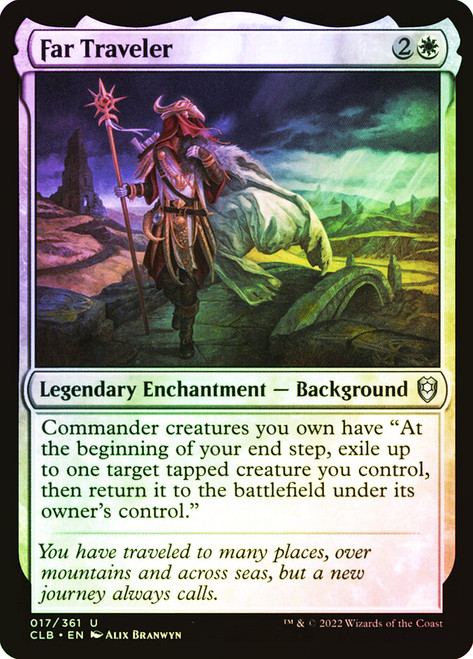Far Traveler\nCommander Legends: Battle for Baldur's Gate\nSingle\nMagic The Gathering