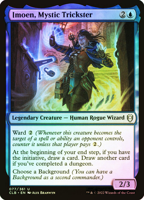 Imoen, Mystic Trickster\nCommander Legends: Battle for Baldur's Gate\nSingle\nMagic The Gathering