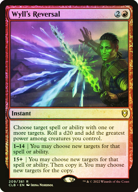 Wyll's Reversal\nCommander Legends: Battle for Baldur's Gate\nSingle\nMagic The Gathering