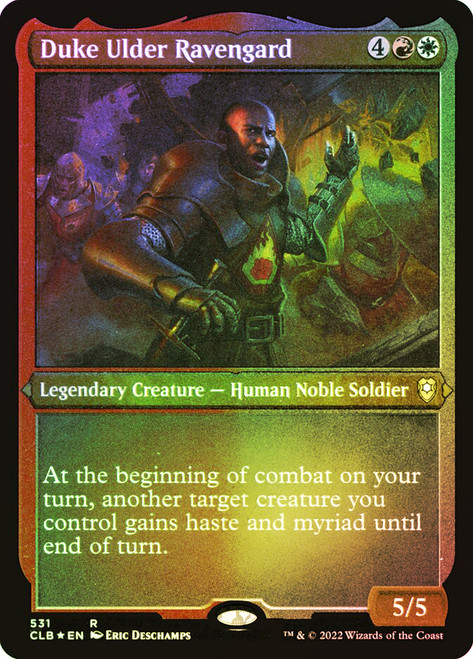 Duke Ulder Ravengard (Foil Etched)\nCommander Legends: Battle for Baldur's Gate - Foil Etched\nSingle\nMagic The Gathering
