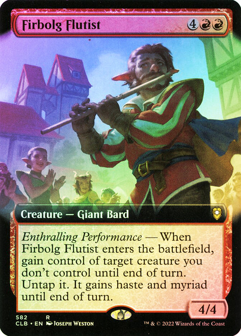 Firbolg Flutist (Extended Art)\nCommander Legends: Battle for Baldur's Gate - Variants\nSingle\nMagic The Gathering