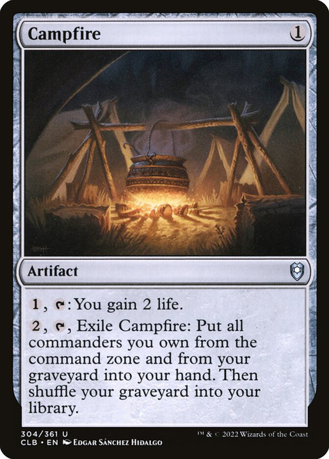 Campfire\nCommander Legends: Battle for Baldur's Gate\nSingle\nMagic The Gathering