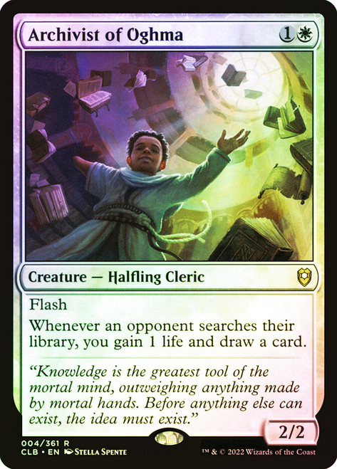 Archivist of Oghma\nCommander Legends: Battle for Baldur's Gate\nSingle\nMagic The Gathering