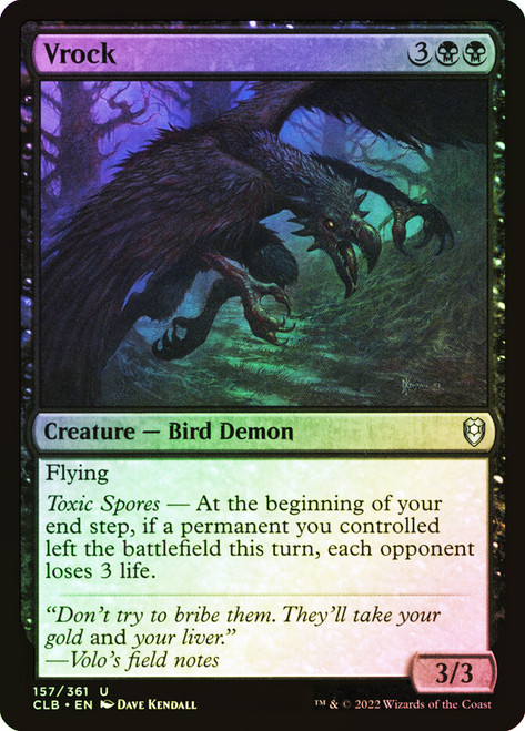 Vrock\nCommander Legends: Battle for Baldur's Gate\nSingle\nMagic The Gathering