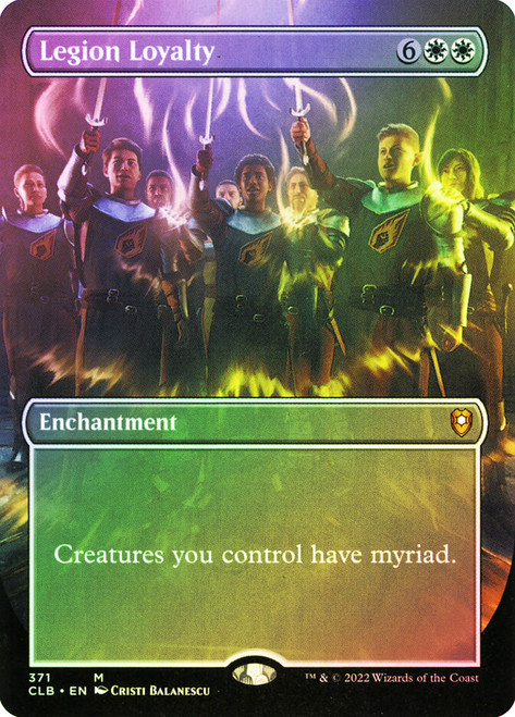 Legion Loyalty (Borderless)\nCommander Legends: Battle for Baldur's Gate - Variants\nSingle\nMagic The Gathering