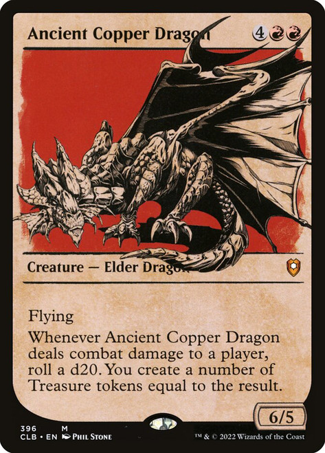 Ancient Copper Dragon (Borderless) | Commander Legends