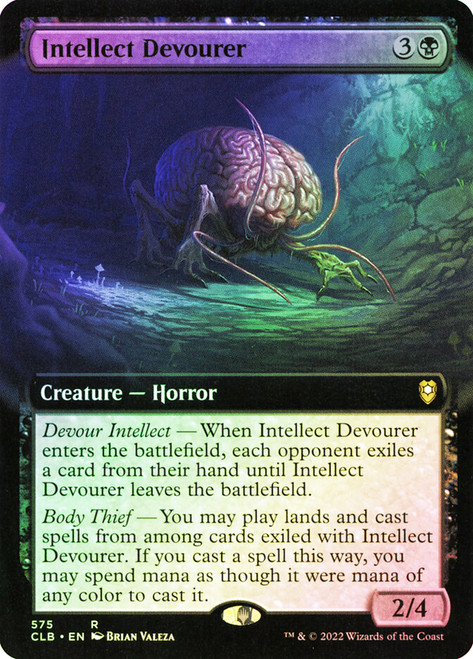 Intellect Devourer (Extended Art)\nCommander Legends: Battle for Baldur's Gate - Variants\nSingle\nMagic The Gathering