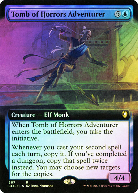 Tomb of Horrors Adventurer (Extended Art)\nCommander Legends: Battle for Baldur's Gate - Variants\nSingle\nMagic The Gathering