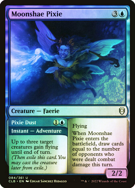 Moonshae Pixie // Pixie Dust\nCommander Legends: Battle for Baldur's Gate\nSingle\nMagic The Gathering