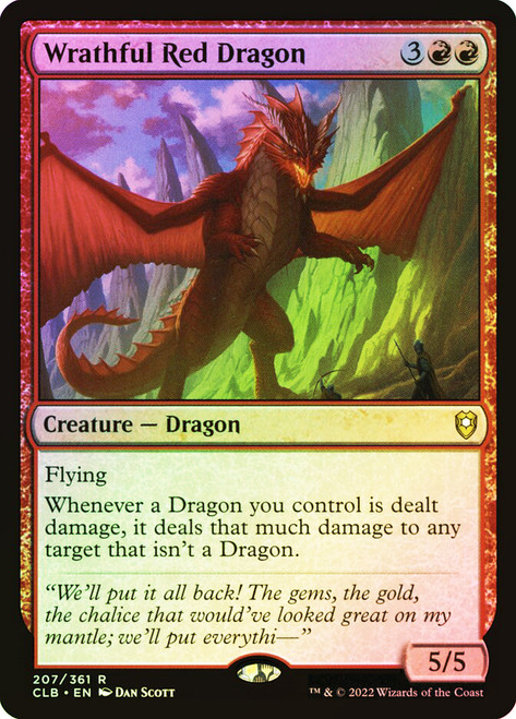 Wrathful Red Dragon\nCommander Legends: Battle for Baldur's Gate\nSingle\nMagic The Gathering