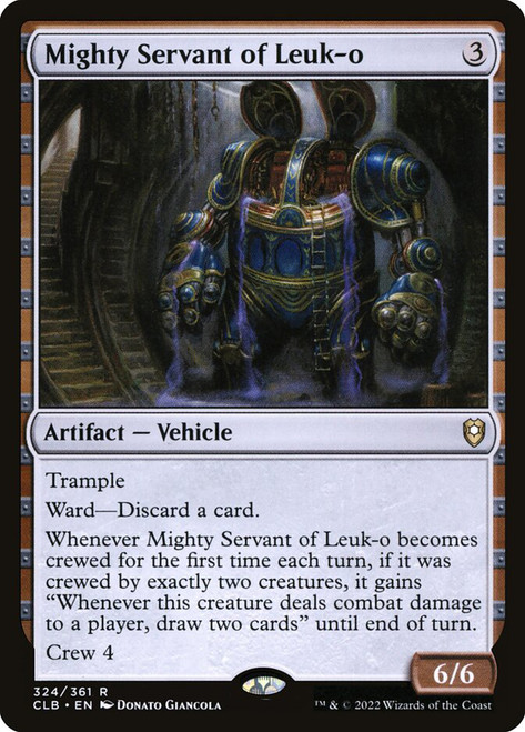 Mighty Servant of Leuk-o\nCommander Legends: Battle for Baldur's Gate\nSingle\nMagic The Gathering