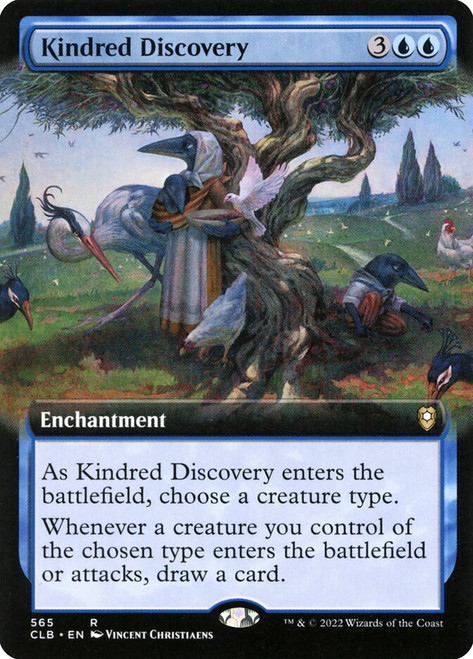 Kindred Discovery (Extended Art)\nCommander Legends: Battle for Baldur's Gate - Variants\nSingle\nMagic The Gathering