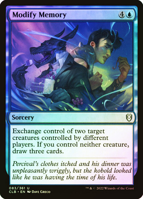 Modify Memory\nCommander Legends: Battle for Baldur's Gate\nSingle\nMagic The Gathering