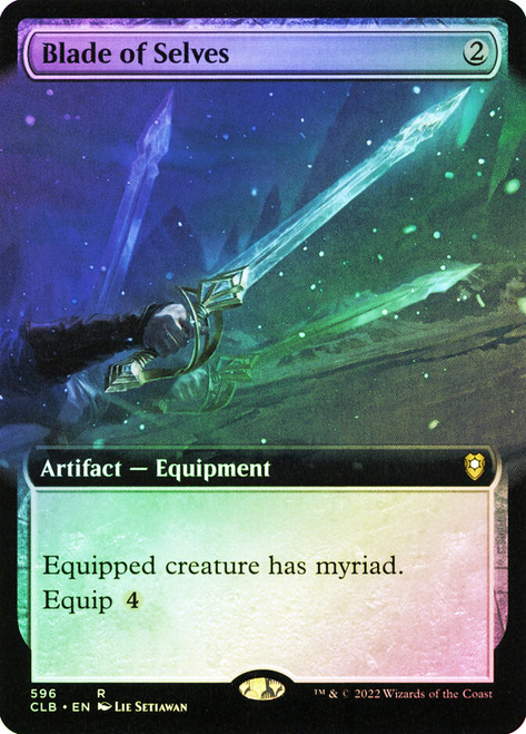 Blade of Selves (Extended Art)\nCommander Legends: Battle for Baldur's Gate - Variants\nSingle\nMagic The Gathering