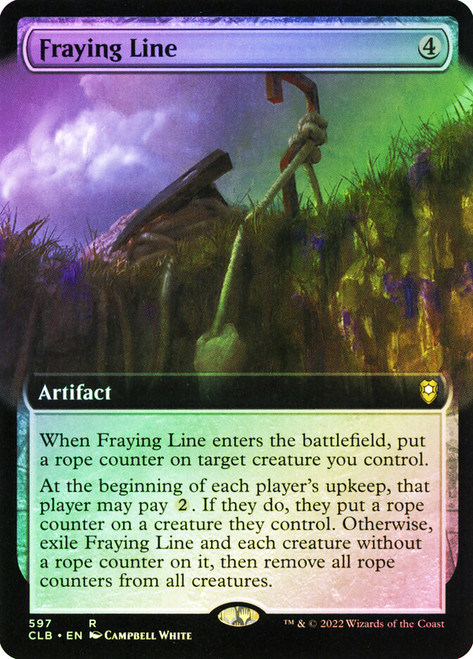 Fraying Line (Extended Art)\nCommander Legends: Battle for Baldur's Gate - Variants\nSingle\nMagic The Gathering