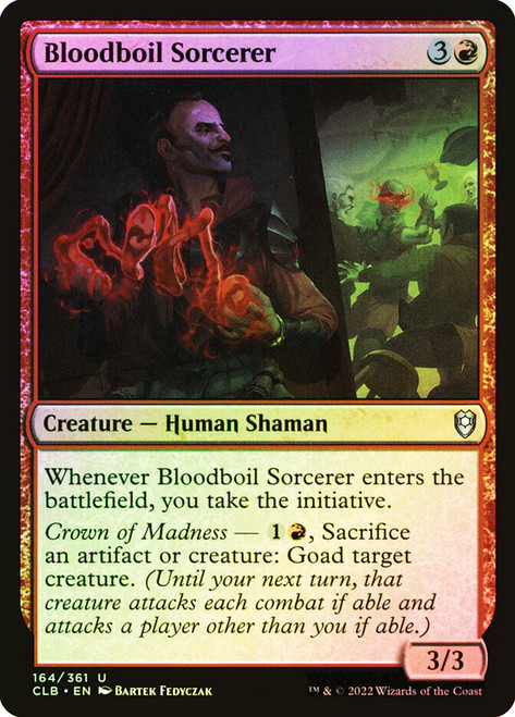 Bloodboil Sorcerer\nCommander Legends: Battle for Baldur's Gate\nSingle\nMagic The Gathering