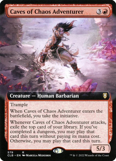 Caves of Chaos Adventurer (Extended Art)\nCommander Legends: Battle for Baldur's Gate - Variants\nSingle\nMagic The Gathering