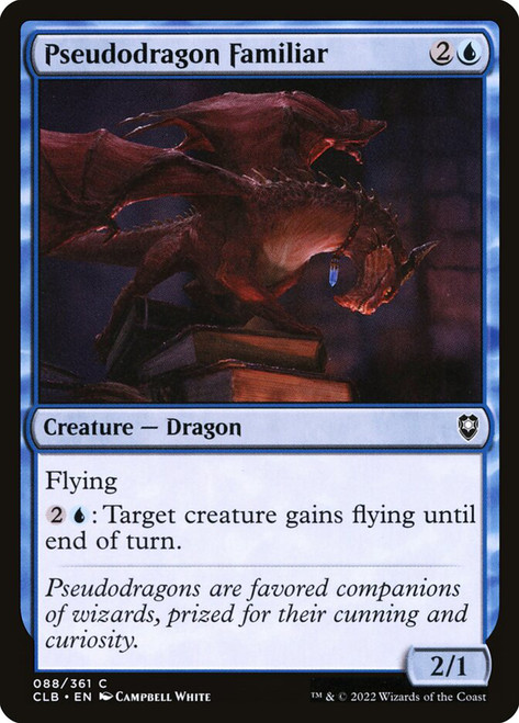 Pseudodragon Familiar\nCommander Legends: Battle for Baldur's Gate\nSingle\nMagic The Gathering