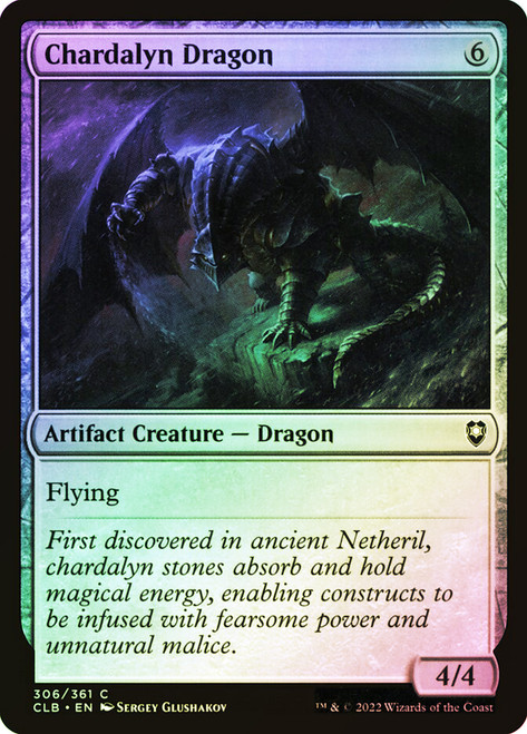 Chardalyn Dragon\nCommander Legends: Battle for Baldur's Gate\nSingle\nMagic The Gathering