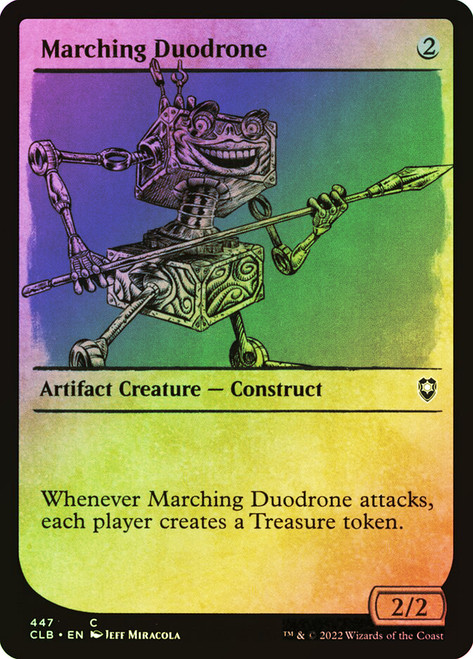 Marching Duodrone (Showcase)\nCommander Legends: Battle for Baldur's Gate - Variants\nSingle\nMagic The Gathering