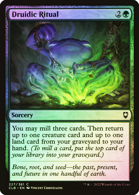 Druidic Ritual\nCommander Legends: Battle for Baldur's Gate\nSingle\nMagic The Gathering