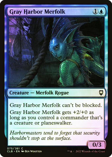 Gray Harbor Merfolk\nCommander Legends: Battle for Baldur's Gate\nSingle\nMagic The Gathering