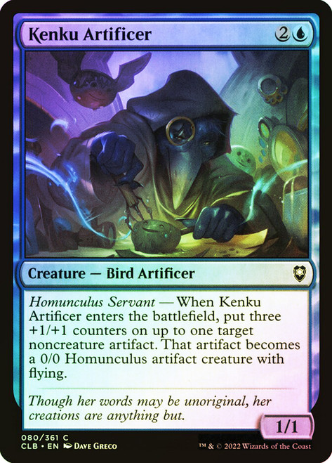 Kenku Artificer\nCommander Legends: Battle for Baldur's Gate\nSingle\nMagic The Gathering