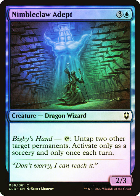 Nimbleclaw Adept\nCommander Legends: Battle for Baldur's Gate\nSingle\nMagic The Gathering
