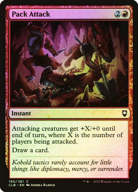 Pack Attack\nCommander Legends: Battle for Baldur's Gate\nSingle\nMagic The Gathering