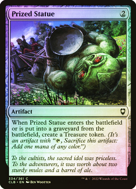 Prized Statue\nCommander Legends: Battle for Baldur's Gate\nSingle\nMagic The Gathering