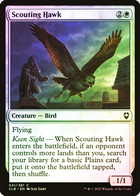 Scouting Hawk\nCommander Legends: Battle for Baldur's Gate\nSingle\nMagic The Gathering