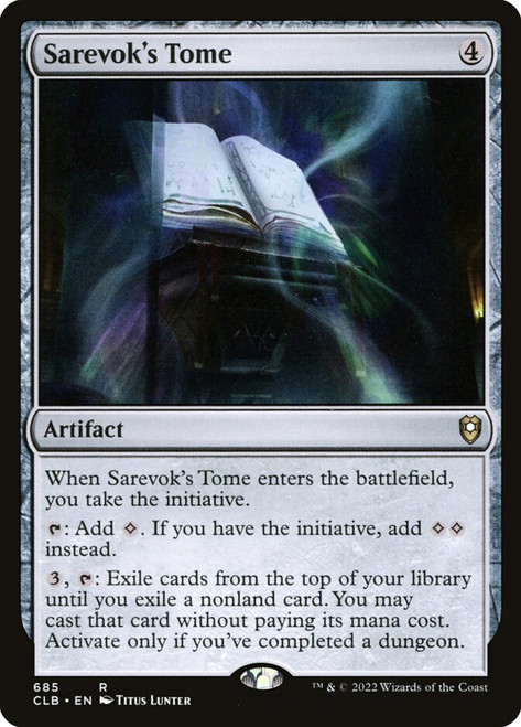 Sarevok's Tome\nCommander Legends: Battle for Baldur's Gate\nSingle\nMagic The Gathering