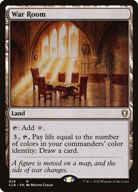 War Room\nCommander Legends: Battle for Baldur's Gate\nSingle\nMagic The Gathering