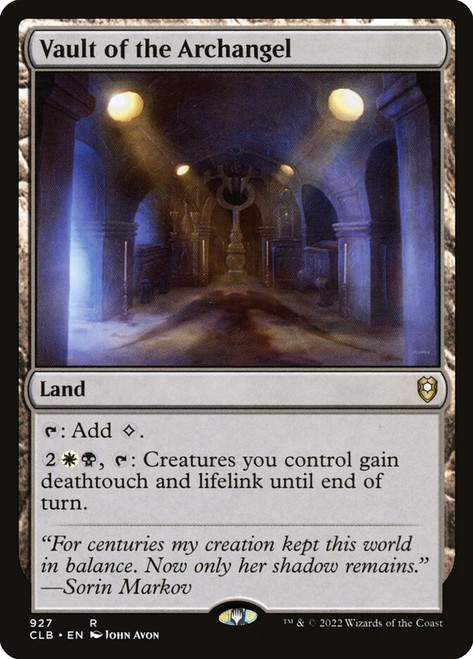 Vault of the Archangel\nCommander Legends: Battle for Baldur's Gate\nSingle\nMagic The Gathering