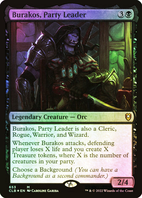 Burakos, Party Leader\nCommander Legends: Battle for Baldur's Gate\nSingle\nMagic The Gathering