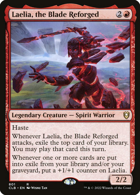 Laelia, the Blade Reforged\nCommander Legends: Battle for Baldur's Gate\nSingle\nMagic The Gathering