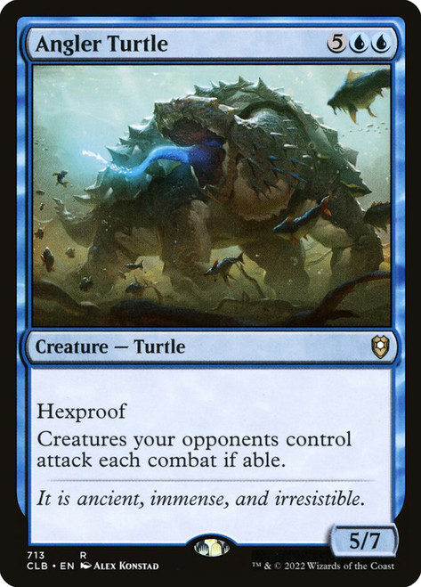 Angler Turtle\nCommander Legends: Battle for Baldur's Gate\nSingle\nMagic The Gathering