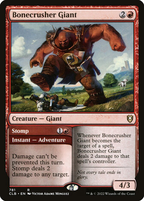 Bonecrusher Giant // Stomp\nCommander Legends: Battle for Baldur's Gate\nSingle\nMagic The Gathering