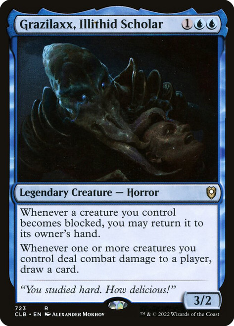 Grazilaxx, Illithid Scholar\nCommander Legends: Battle for Baldur's Gate\nSingle\nMagic The Gathering