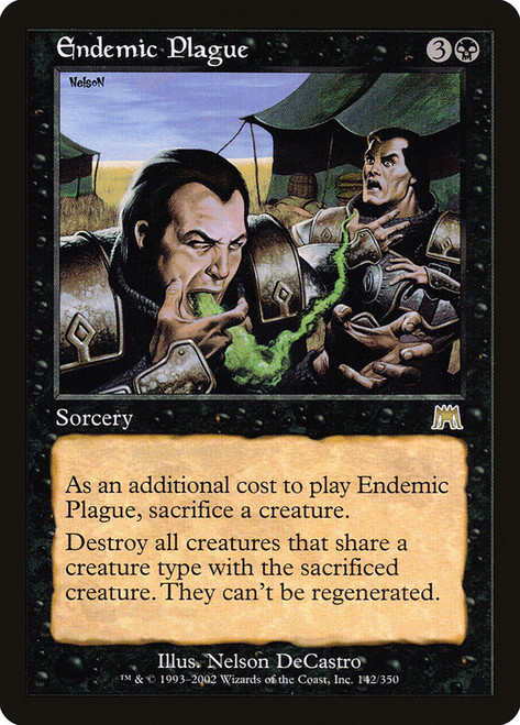 Endemic Plague\nOnslaught\nSingle\nMagic The Gathering