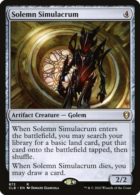 Solemn Simulacrum\nCommander Legends: Battle for Baldur's Gate\nSingle\nMagic The Gathering