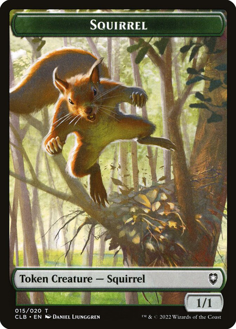 {Squirrel Token}\nCommander Legends: Battle for Baldur's Gate\nSingle\nMagic The Gathering