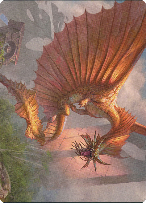 {Ancient Gold Dragon Art Card} (#28)\nArt Series\nSingle\nMagic The Gathering