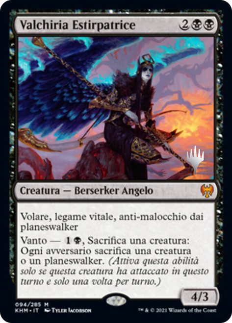 Eradicator Valkyrie (Promo Pack) (Kaldheim)\nPromo: Planeswalker Stamped - Italian\nSingle\nMagic The Gathering