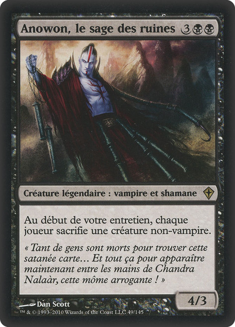Anowon, the Ruin Sage\nWorldwake - French\nSingle\nMagic The Gathering