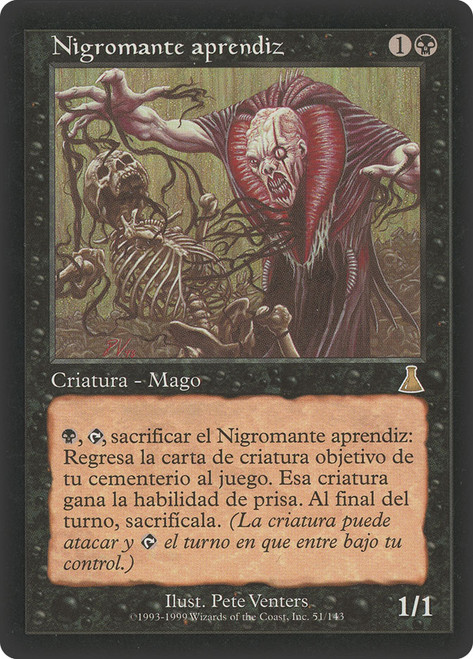 Apprentice Necromancer\nUrza's Destiny - Spanish\nSingle\nMagic The Gathering