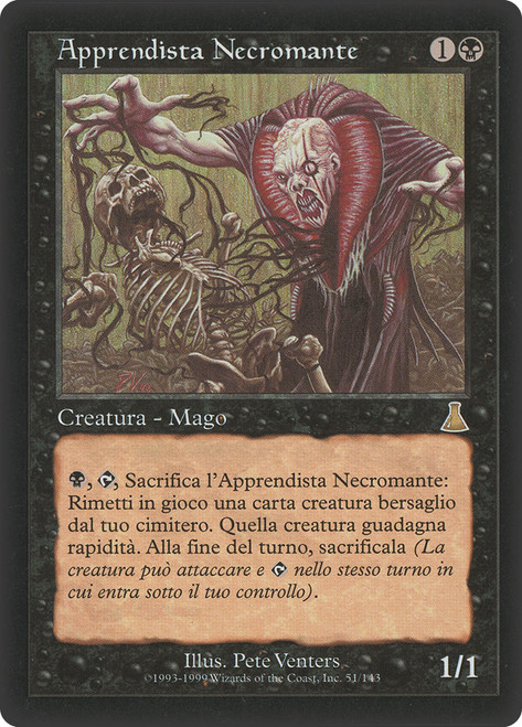 Apprentice Necromancer\nUrza's Destiny - Italian\nSingle\nMagic The Gathering