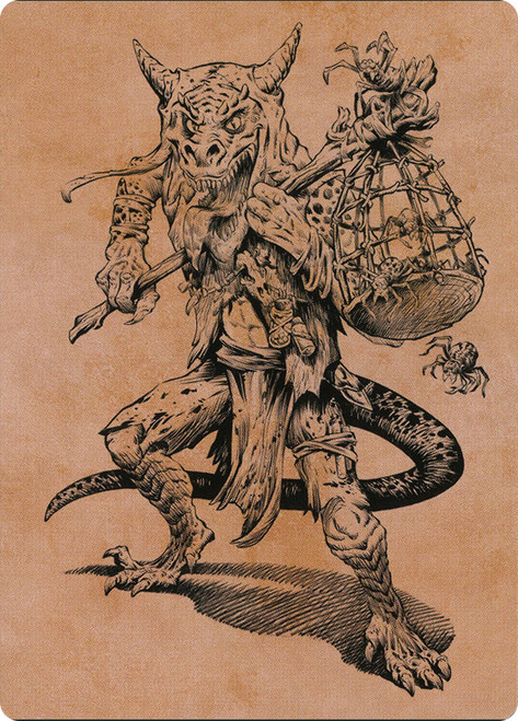 {Taunting Kobold Art Card}\nArt Series\nSingle\nMagic The Gathering