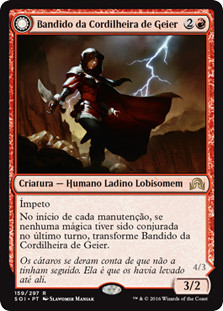 Geier Reach Bandit // Vildin-Pack Alpha\nShadows over Innistrad - Portuguese\nSingle\nMagic The Gathering