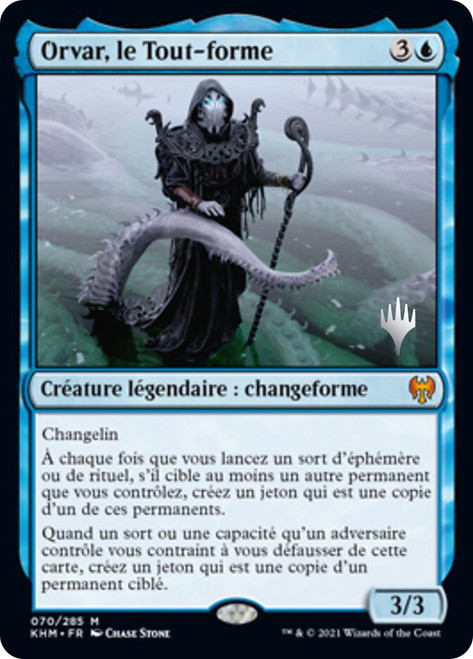 Orvar, the All-Form (Promo Pack) (Kaldheim)\nPromo: Planeswalker Stamped - French\nSingle\nMagic The Gathering
